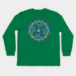 String Cheese Incident Sacred Mandala SCI Colorado Love 3 Kids Long Sleeve T-Shirt